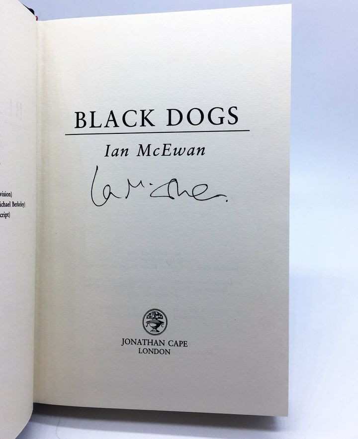 McEwan, Ian - Black Dogs - SIGNED | signature page