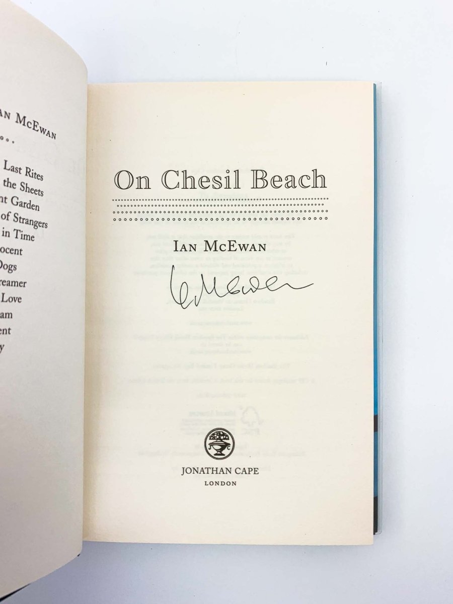 McEwan, Ian - On Chesil Beach - SIGNED | image3