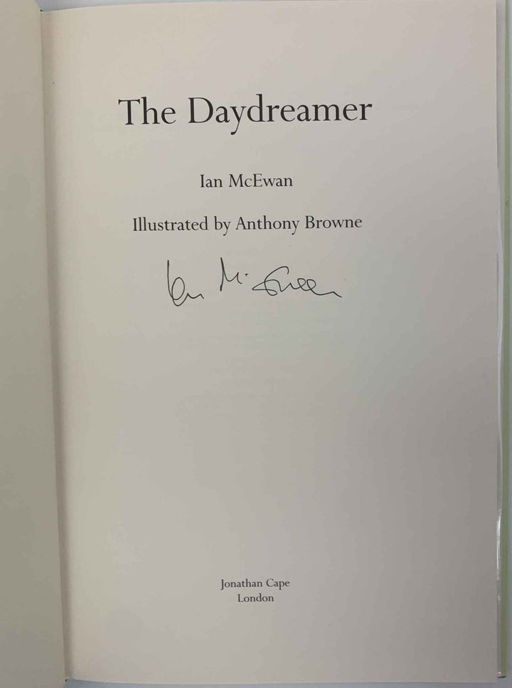 McEwan, Ian - The Daydreamer - SIGNED | signature page