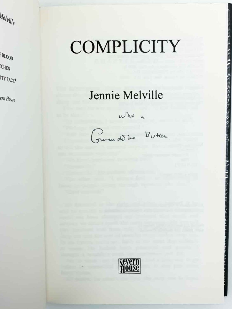 Melville, Jennie - Complicity - SIGNED | image3