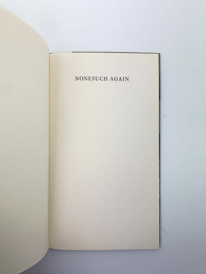 Meynell, Francis - Nonesuch Again | back cover