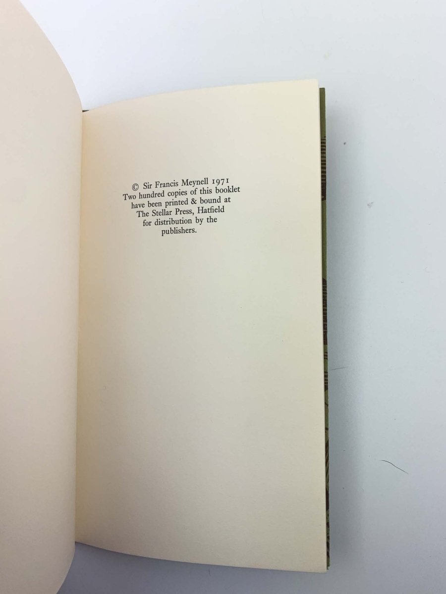 Meynell, Francis - Nonesuch Again | sample illustration