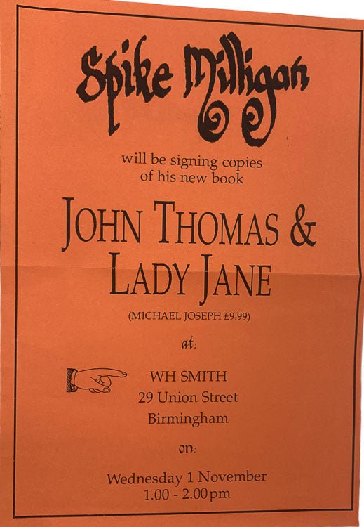 Milligan, Spike - D.H. Lawrence's John Thomas and Lady Jane According to Spike Milligan - SIGNED | pages