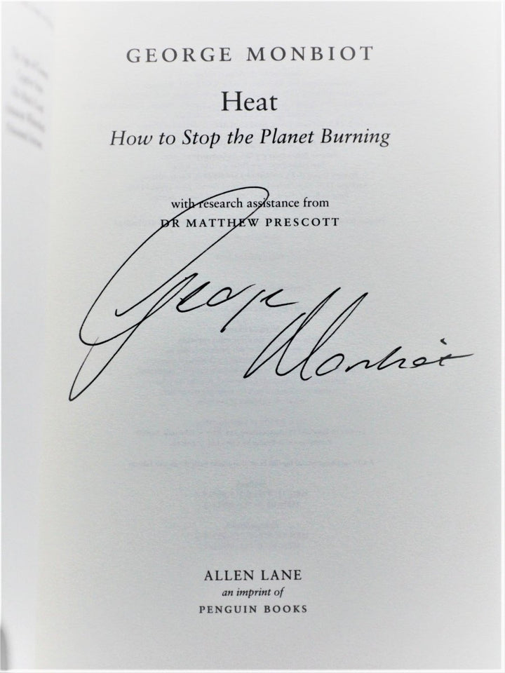 Monbbiot, George - Heat (SIGNED) | back cover