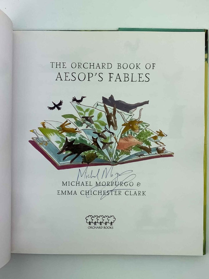 Morpurgo, Michael - The Orchard Book of Aesop's Fables - SIGNED | image4