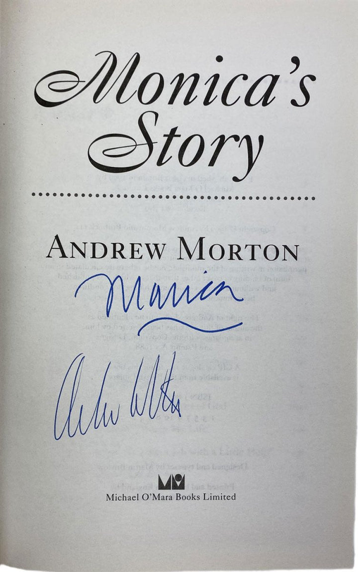 Morton, Andrew - Monica's Story - Signed by Monica Lewinsky and Andrew Morton | image3