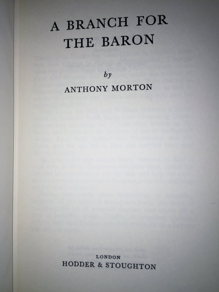 Morton, Anthony - A Branch for the Baron | sample illustration