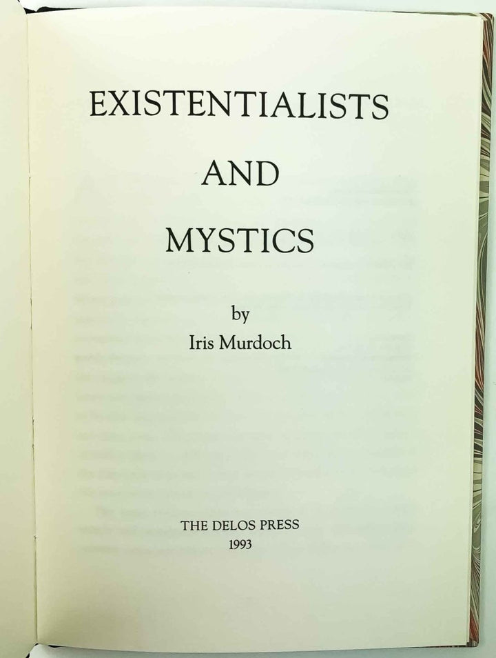Murdoch, Iris - Existentialists and Mystics - SIGNED | pages