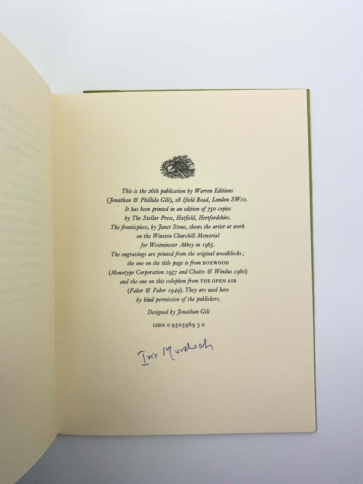 Murdoch, Iris - Reynolds Stone - SIGNED | signature page
