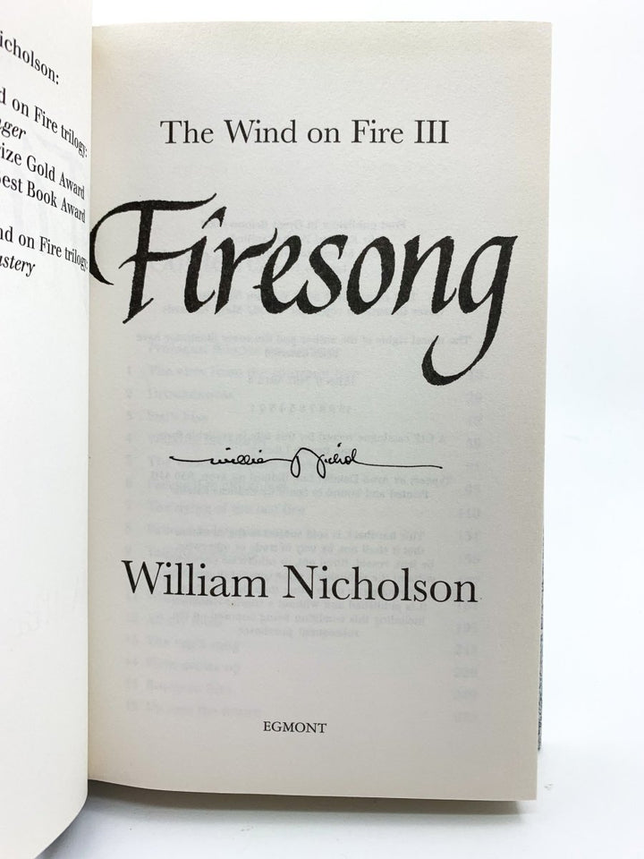 Nicholson, William - The Wind Singer, Slaves of the Mastery, Firesong | image6