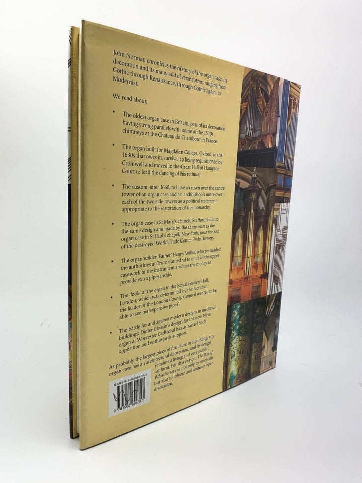 Norman, John - The Box of Whistles: Organ Case Design - Its History and Recent Development | back cover