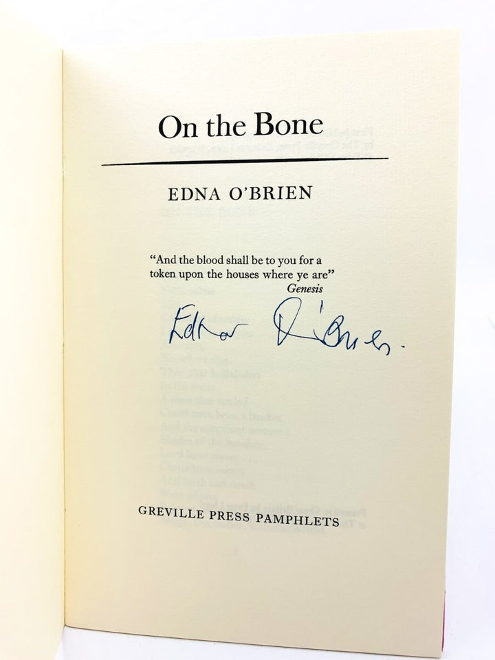O'Brien Edna - On the Bone | back cover