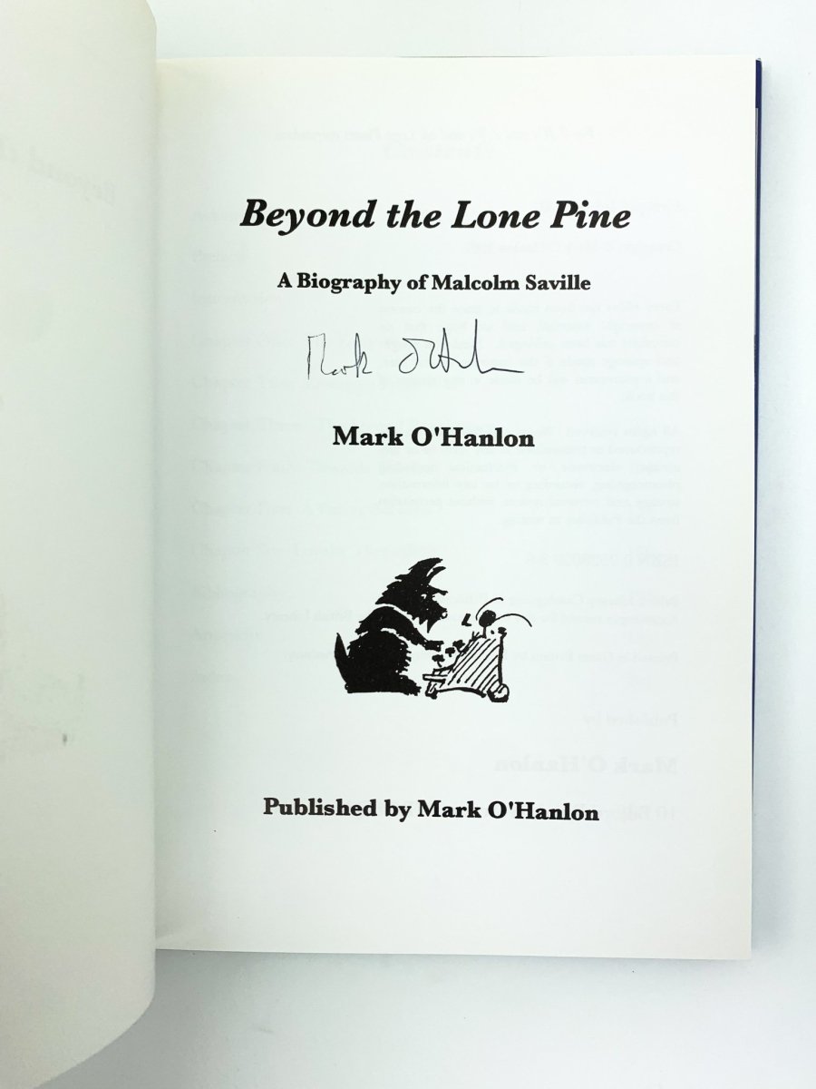 O'Hanlon, Mark - Beyond the Lone Pine - SIGNED | image3