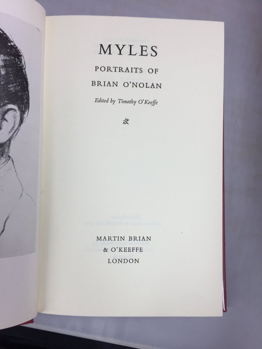 O'Keeffe, Timothy ( edits ) - Myles : Portraits of Brian O'Nolan - Limited Edition | sample illustration