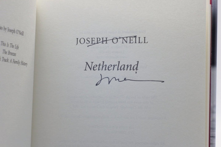 O'Neill, Joseph - Netherland - SIGNED |First Edition | Cheltenham Rare Books