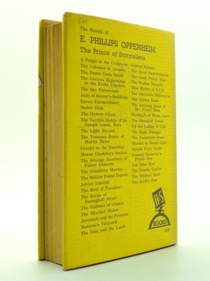 Oppenheim, E Phillips - Envoy Extraordinary | back cover
