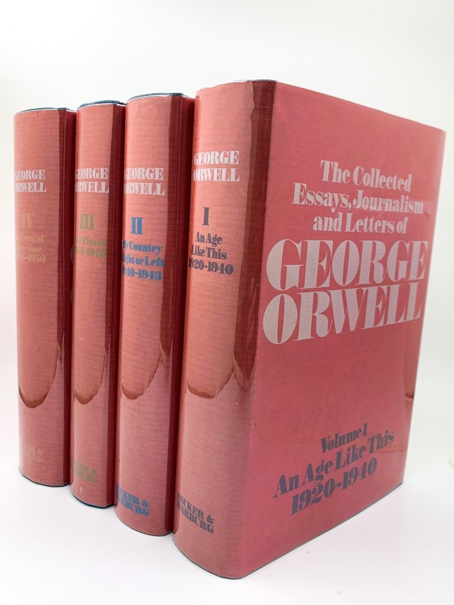 Orwell, George - The Collected Essays, Journalism and Letters of George Orwell - 4 volume set | front cover