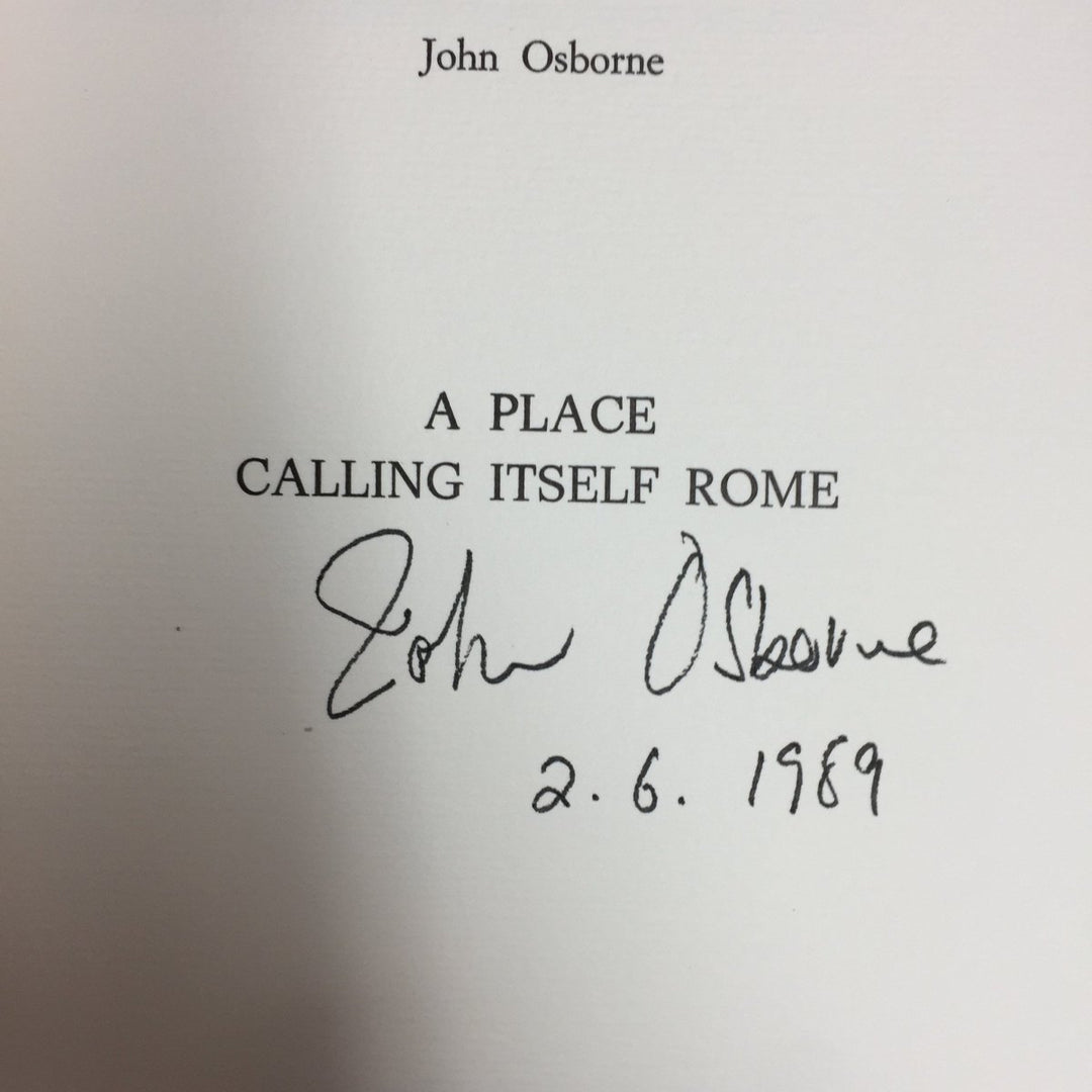 Osborne, John | back cover