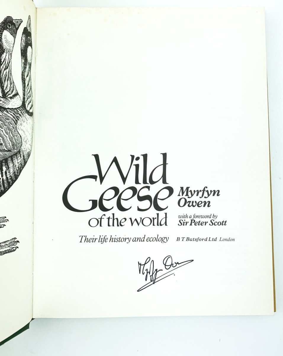 Owen, Myrfyn - Wild Geese of the World | signature page