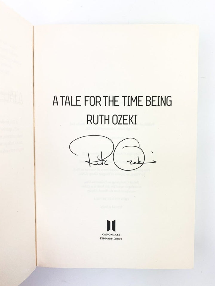 Ozeki, Ruth - A Tale For the Time Being - SIGNED | image3