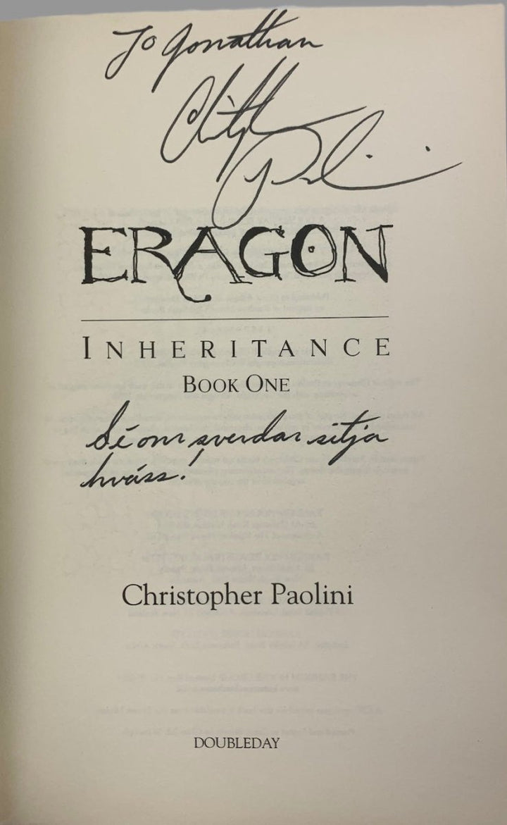 Paolini, Christopher - Eragon - SIGNED | image3