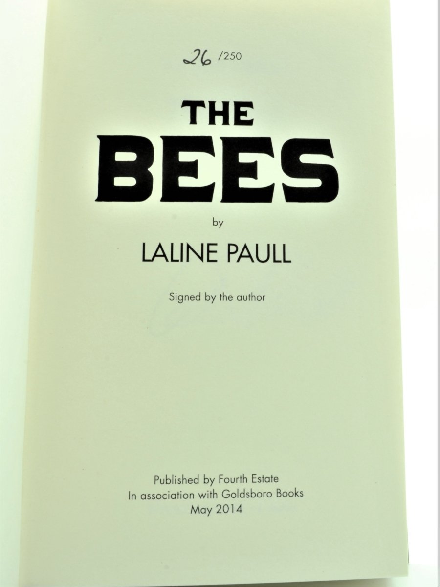 Paull, Laline - The Bees - SIGNED limited edition | signature page