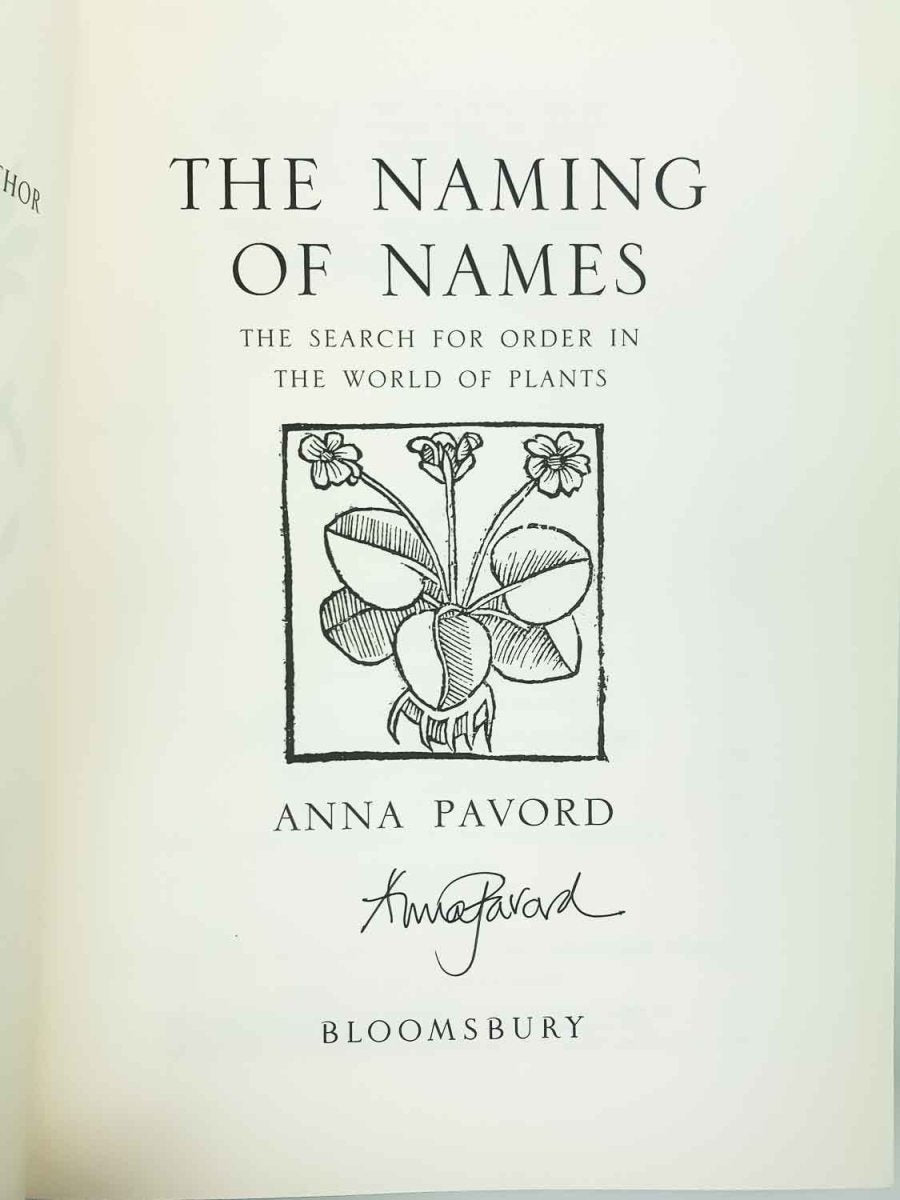 Pavord, Anna - The Naming Of Names - SIGNED | image3