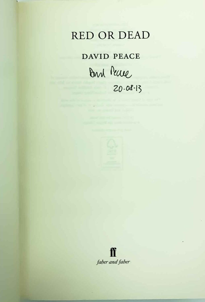 Peace, David - Red or Dead - SIGNED | image3