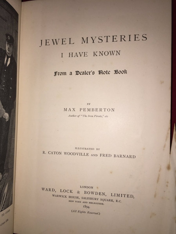 Pemberton, Max - Jewel Mysteries I Have Known | sample illustration