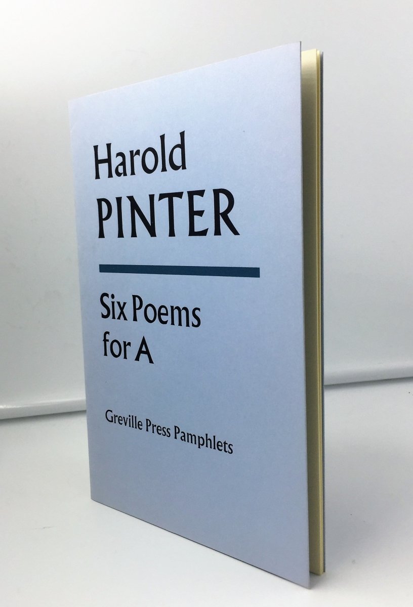 Pinter, Harold | front cover