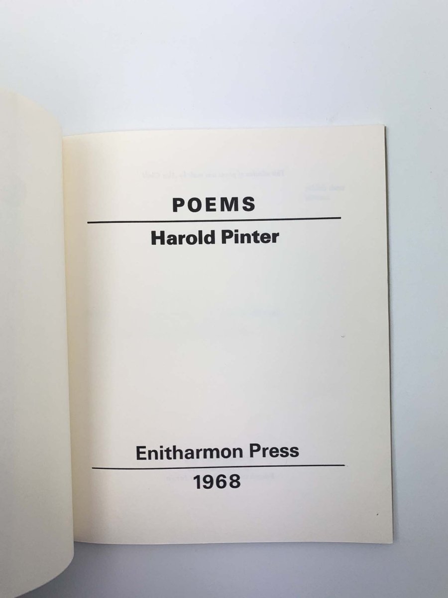Pinter, Harold - Poems | sample illustration