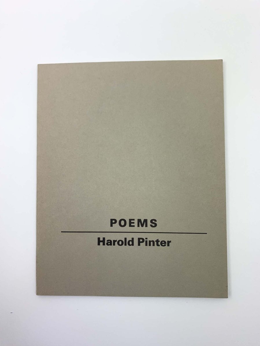 Pinter, Harold - Poems | front cover