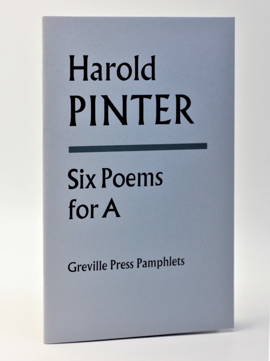 Pinter, Harold - Six Poems for A | front cover