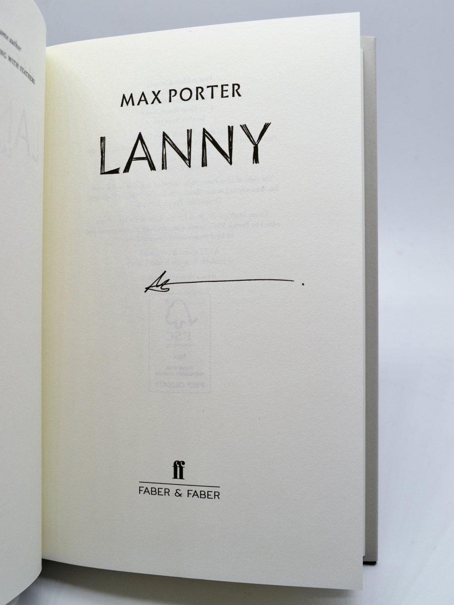 Porter, Max - Lanny | back cover