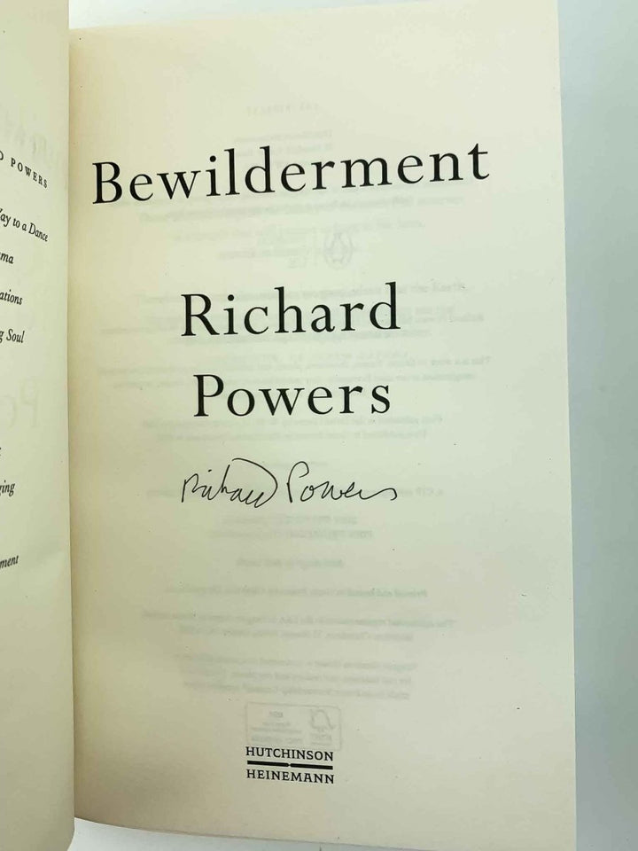 Powers, Richard - Bewilderment - SIGNED | signature page
