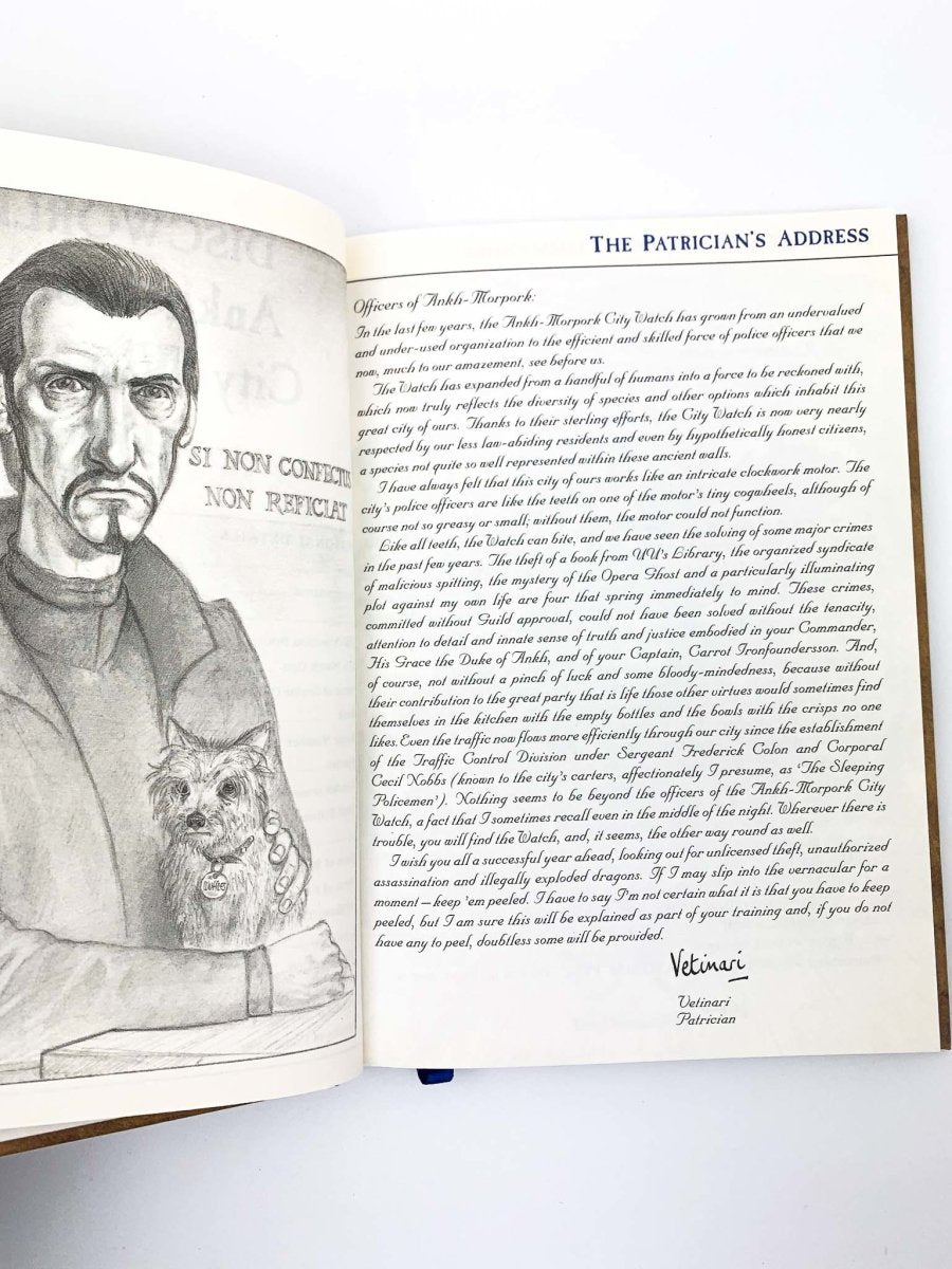 Pratchett, Terry - Discworld's Ankh-Morpork City Watch Diary 1999 | signature page