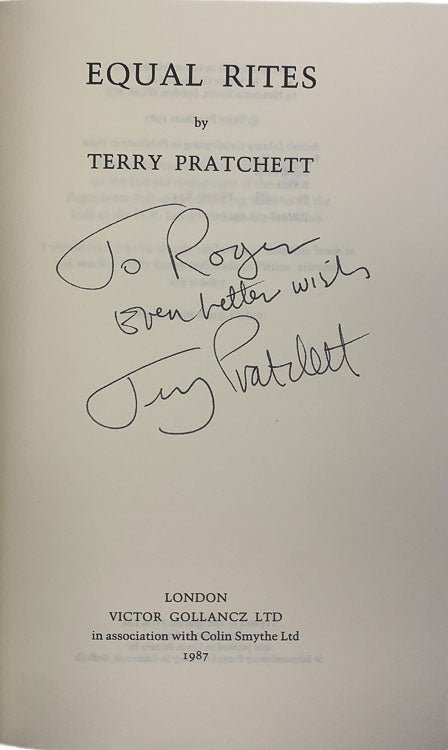 Pratchett, Terry - Equal Rites - SIGNED | image2