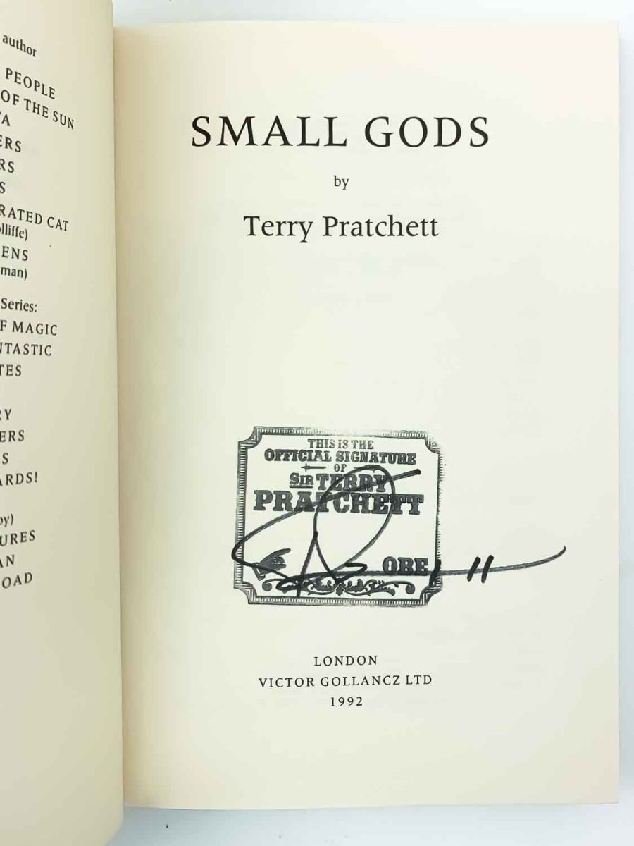Pratchett, Terry - Small Gods - SIGNED | image3