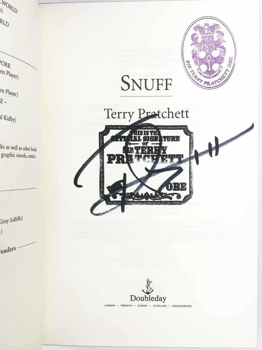 Pratchett, Terry - Snuff - Limited Collector's Edition - SIGNED | image3