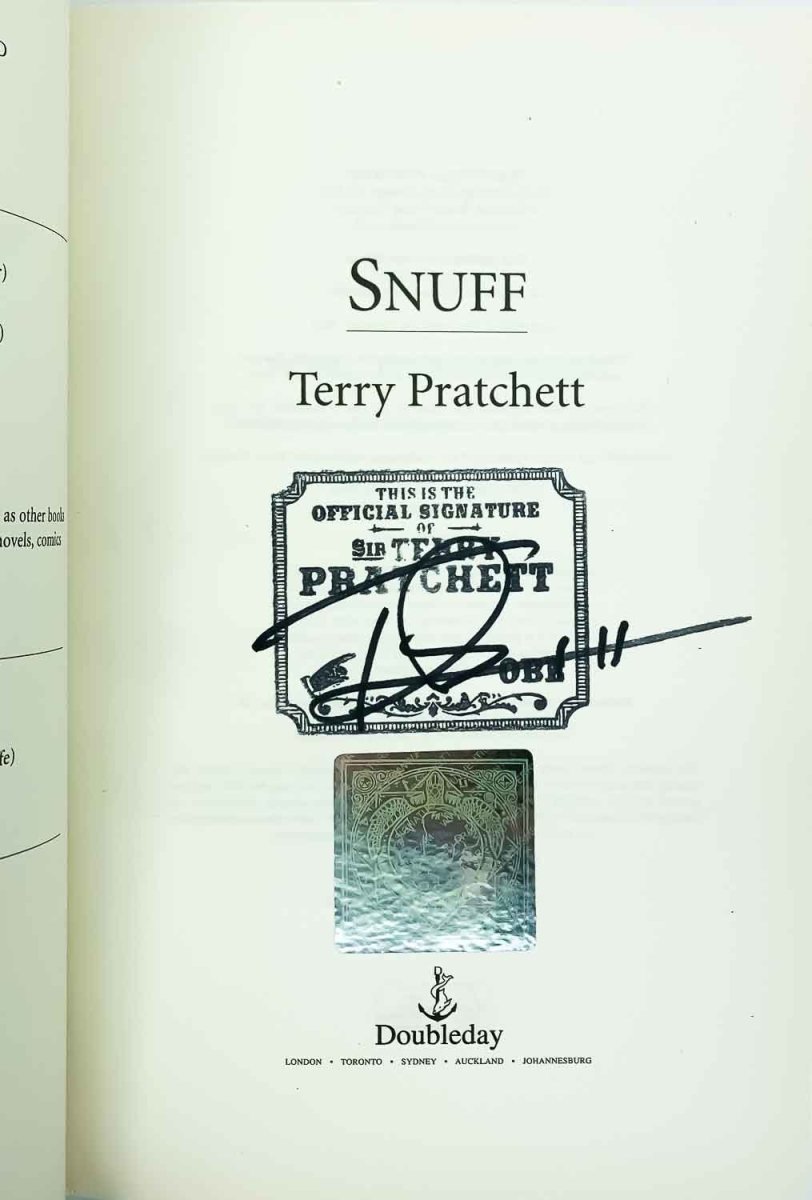 Pratchett, Terry - Snuff - SIGNED | image3