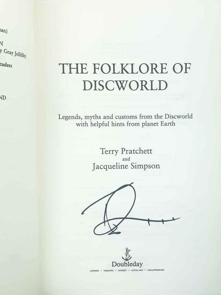 Pratchett, Terry - The Folklore of Discworld - SIGNED | image2