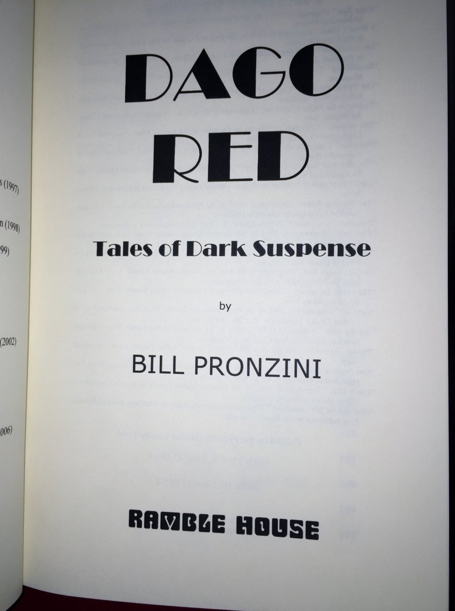 Pronzini, Bill - Dago Red | sample illustration