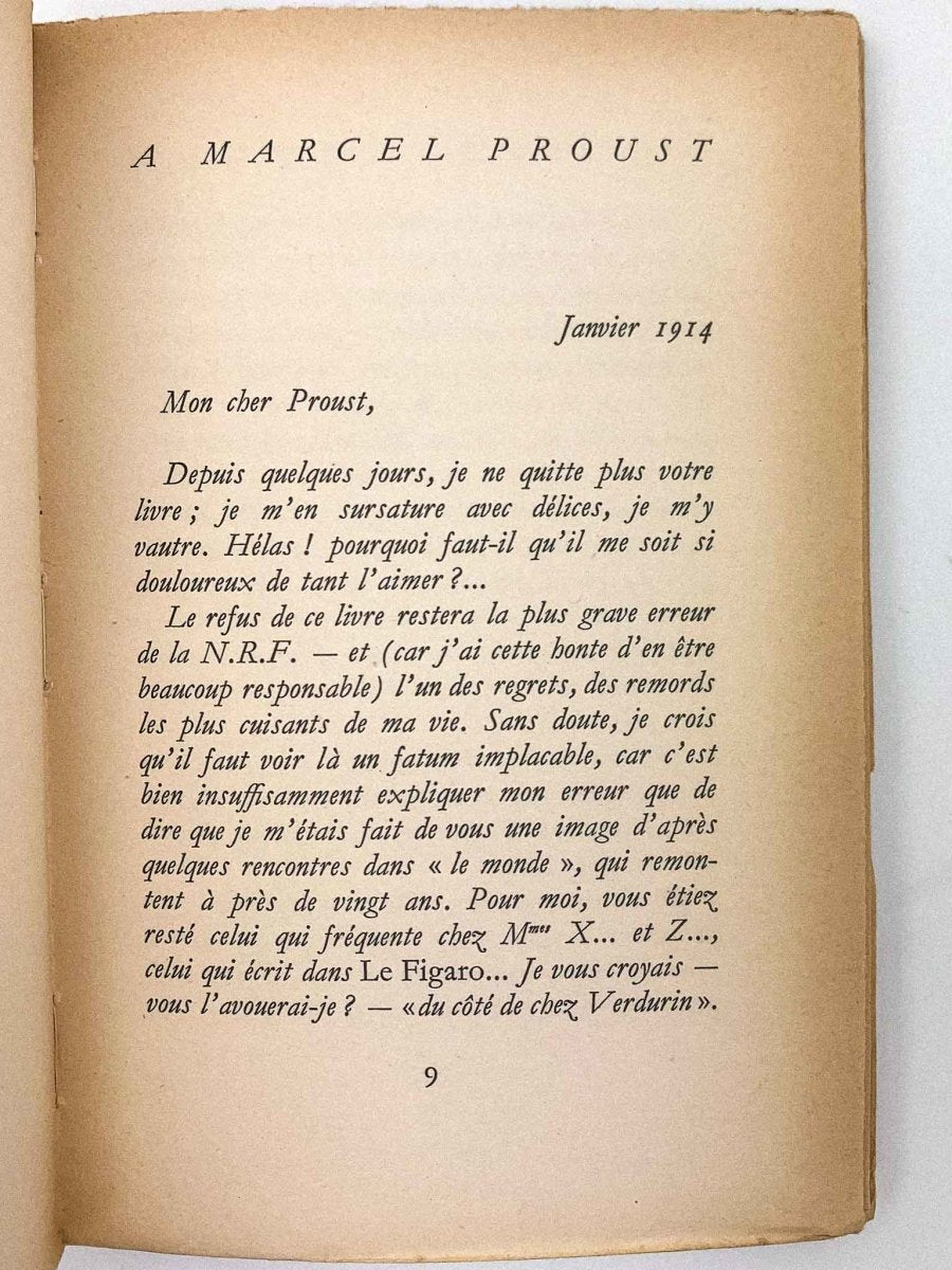 Proust, Marcel - Lettres à André Gide | image3