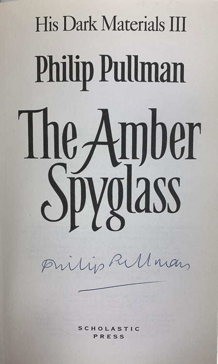 Pullman, Philip - His Dark Materials : Northern Lights, The Subtle Knife, The Amber Spyglass - Tenth anniversary SIGNED SLIPCASED Collector's Edition. - SIGNED | signature page