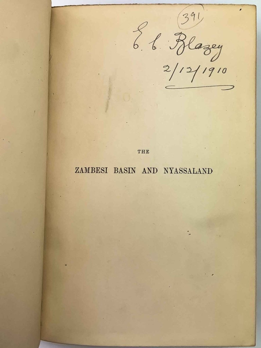 Rankin, D J - The Zambesi Basin and Nyassaland | signature page
