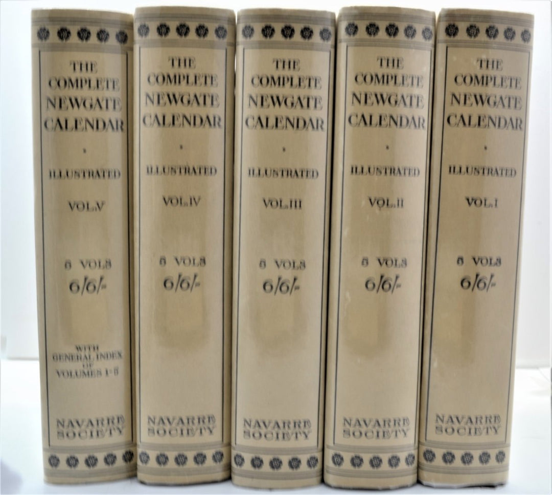 Rayner, J. L. & Crook, G. T. (edit) - The Complete Newgate Calendar ( five volume set ) | front cover