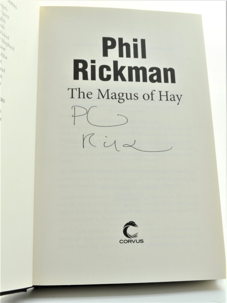 Rickman, Phil - The Magus of Hay - SIGNED | signature page