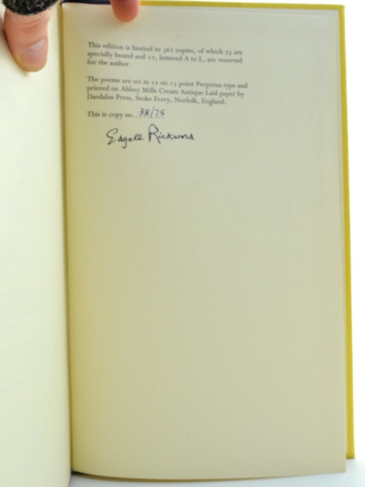 Rickword, Edgell - Fifty Poems - SIGNED | book detail 5