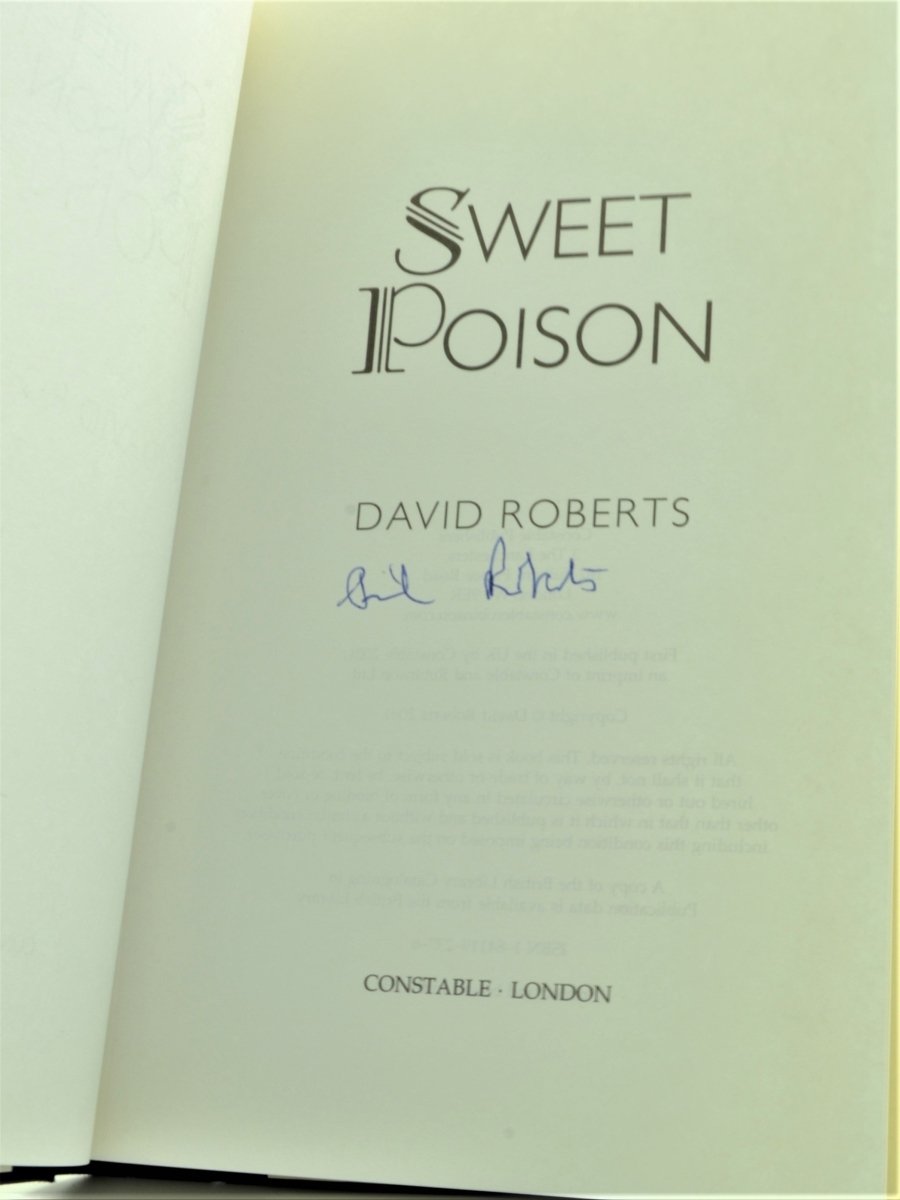 Roberts, David - Sweet Poison - SIGNED | signature page