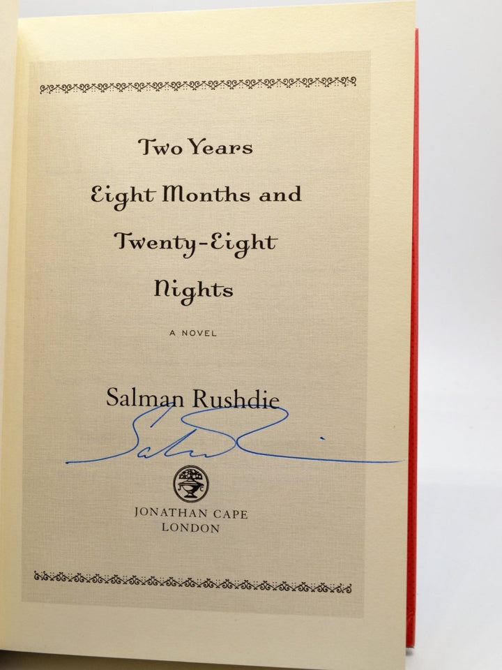 Rushdie, Salman - Two Years Eight Months and Twenty Eight Nights | back cover
